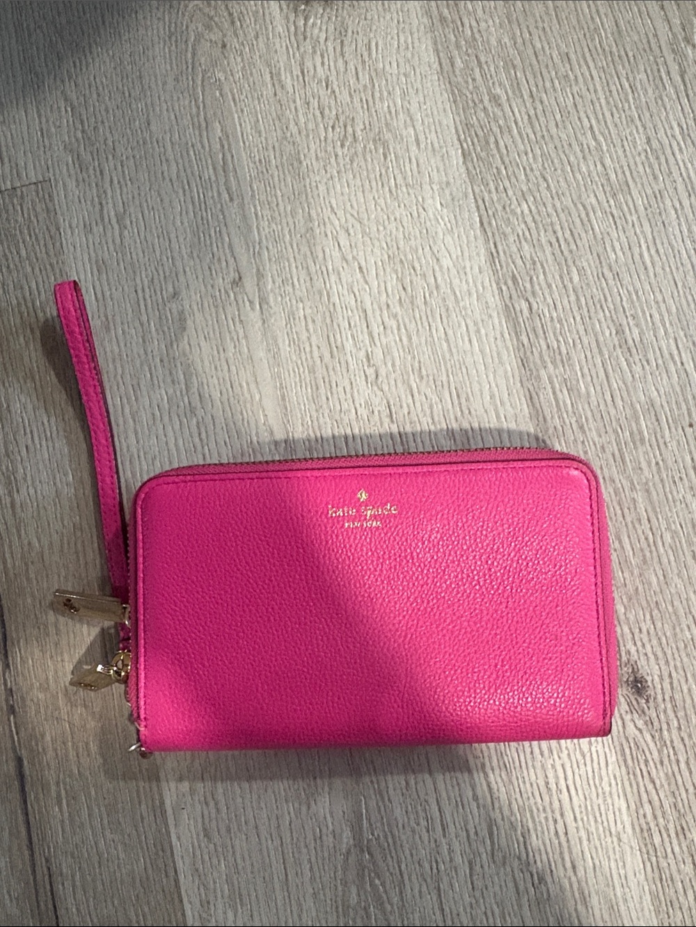 Kate Spade Pink Pebbled Leather Wallet
